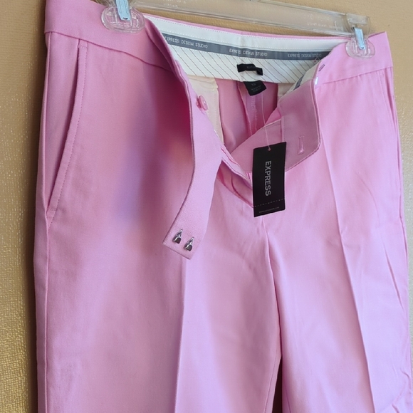 NWT Express Design‎ Studio Pink Editor Pants, Size 12 - Picture 4 of 12